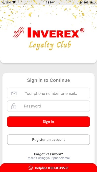 Emulate iPhone app Inverex Loyalty Club using MyAndroid Emulate iPhone app Inverex Loyalty Club using MyAndroid