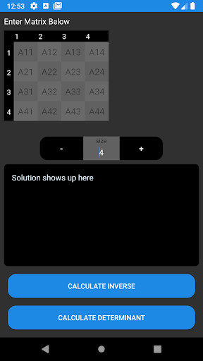 Run android online APK Inverse of Matrices from MyAndroid or emulate Inverse of Matrices using MyAndroid Run android online APK Inverse of Matrices from MyAndroid or emulate Inverse of Matrices using MyAndroid