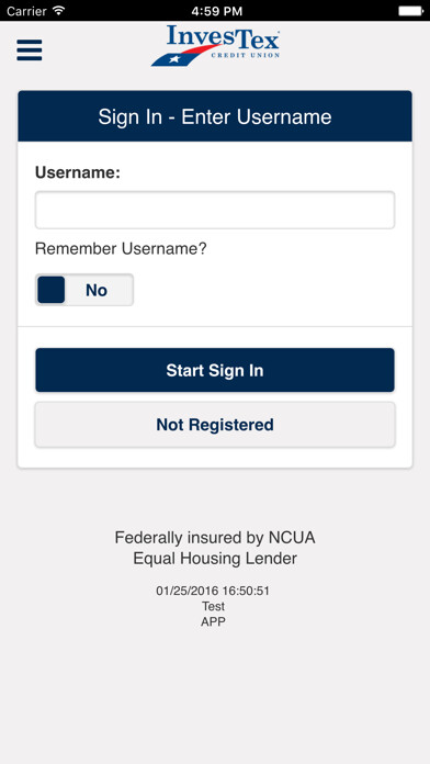 Emulate iPhone app InvesTex Credit Union Mobile using MyAndroid Emulate iPhone app InvesTex Credit Union Mobile using MyAndroid