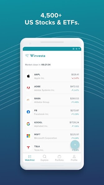 Run android online APK Invest in US stocks - Winvesta from MyAndroid or emulate Invest in US stocks - Winvesta using MyAndroid