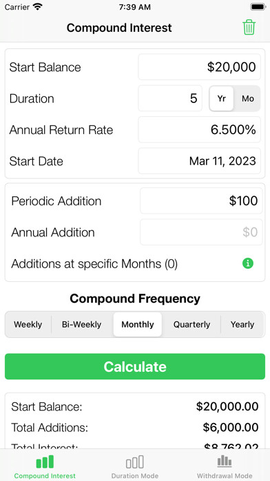 Emulate iPhone app Investment - Compound Interest using MyAndroid Emulate iPhone app Investment - Compound Interest using MyAndroid