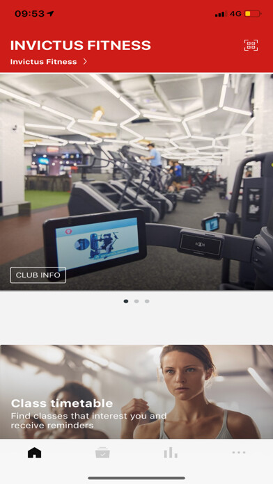 Emulate iPhone app INVICTUS FITNESS using MyAndroid