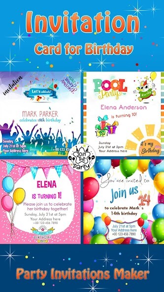 Run android online APK Invitation Card for Birthday from MyAndroid or emulate Invitation Card for Birthday using MyAndroid