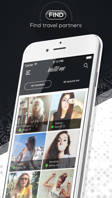 Emulate iPhone app Invite Me Traveler Matchmaker using MyAndroid