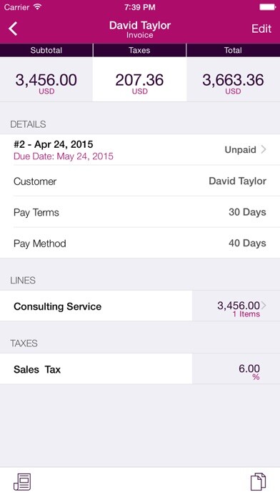 Emulate iPhone app Invoice Center using MyAndroid Emulate iPhone app Invoice Center using MyAndroid