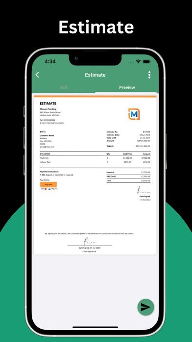 Emulate iPhone app Invoice Creator App using MyAndroid Emulate iPhone app Invoice Creator App using MyAndroid