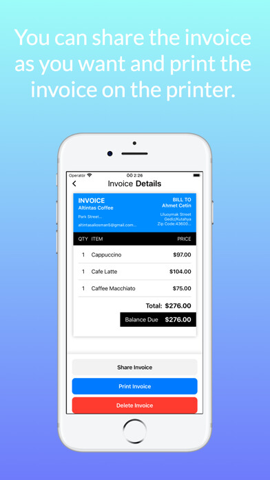 Emulate iPhone app Invoice Generator-Make Receipt using MyAndroid Emulate iPhone app Invoice Generator-Make Receipt using MyAndroid