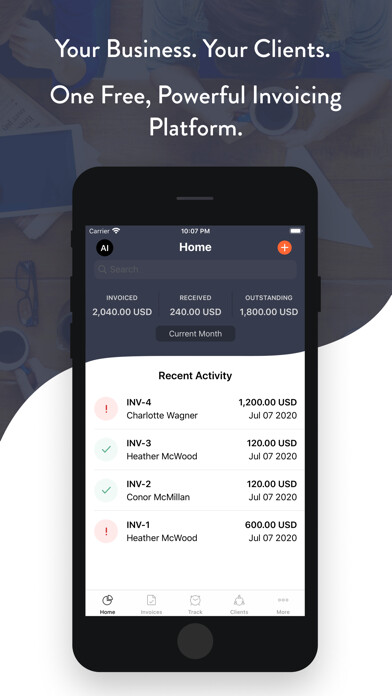 Emulate iPhone app invoicely using MyAndroid Emulate iPhone app invoicely using MyAndroid