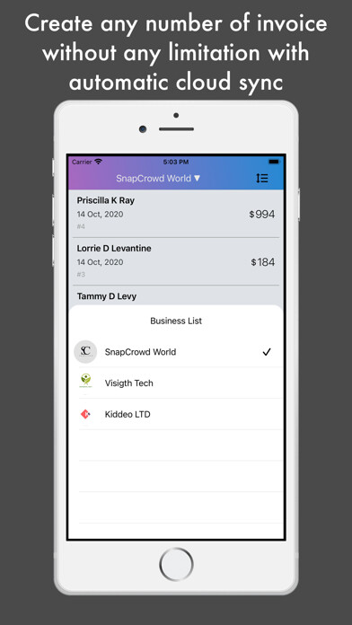 Emulate iPhone app Invoice maker, Bill Generator using MyAndroid Emulate iPhone app Invoice maker, Bill Generator using MyAndroid