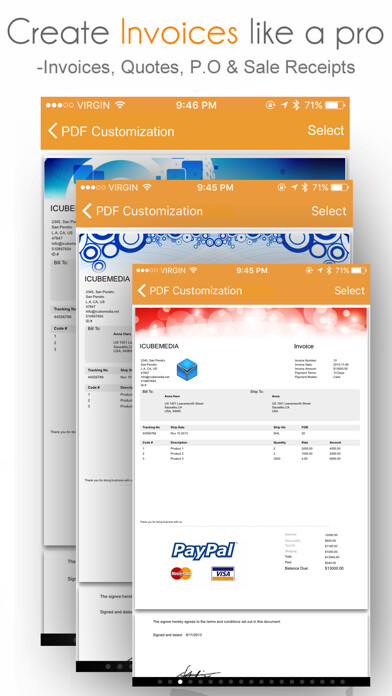 Emulate iPhone app Invoice Manager: Create, Send Invoice and Estimate using MyAndroid Emulate iPhone app Invoice Manager: Create, Send Invoice and Estimate using MyAndroid