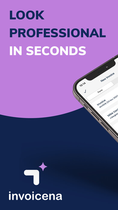 Emulate iPhone app Invoicena Quick Invoice Maker using MyAndroid
