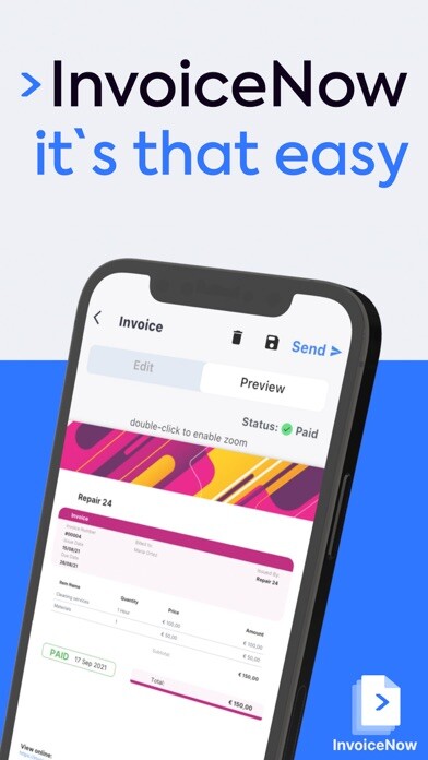 Emulate iPhone app InvoiceNow: Easy Invoicing using MyAndroid Emulate iPhone app InvoiceNow: Easy Invoicing using MyAndroid