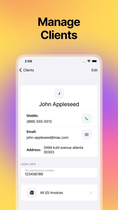 Emulate iPhone app Invoices - Create and Manage using MyAndroid Emulate iPhone app Invoices - Create and Manage using MyAndroid