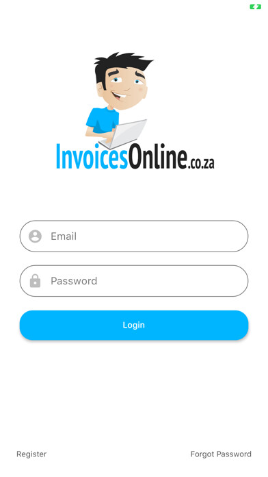Emulate iPhone app Invoices Online using MyAndroid