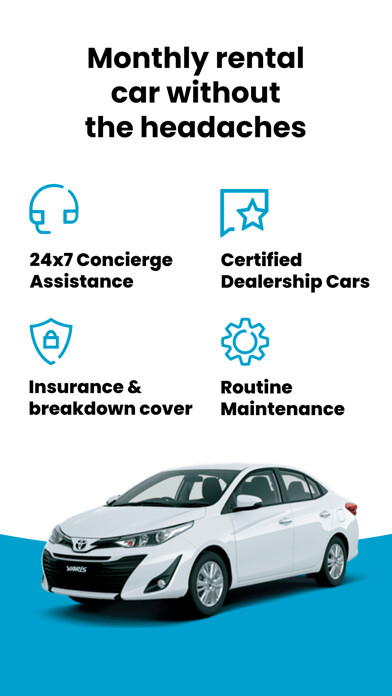 Emulate iPhone app invygo: Rent a car monthly using MyAndroid