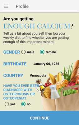 Emulate Android APK IOF Calcium Calculator