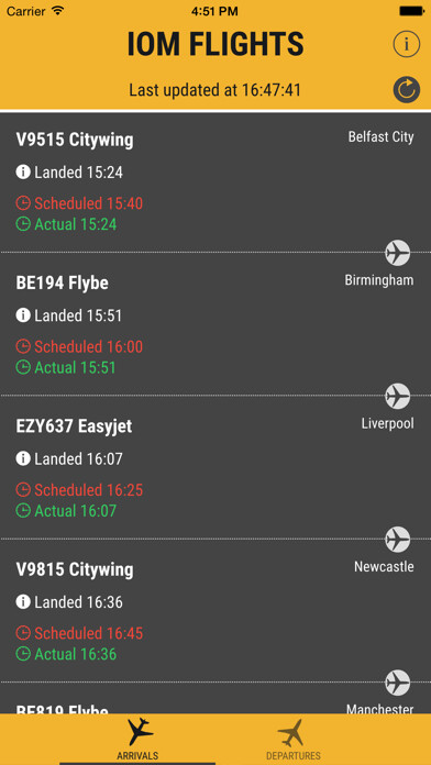 Emulate iPhone app IOM Flights using MyAndroid Emulate iPhone app IOM Flights using MyAndroid