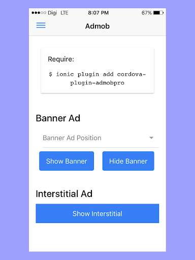 Emulate Android APK Ionic Native