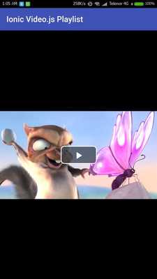 Emulate Android APK Ionic Video.js Playlist
