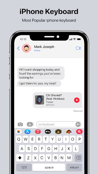 Run android online APK ios Keyboard For Android from MyAndroid or emulate ios Keyboard For Android using MyAndroid