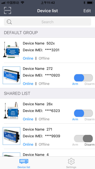 Emulate iPhone app IoT RTU using MyAndroid