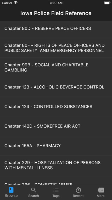 Emulate iPhone app Iowa Police Field Reference using MyAndroid Emulate iPhone app Iowa Police Field Reference using MyAndroid