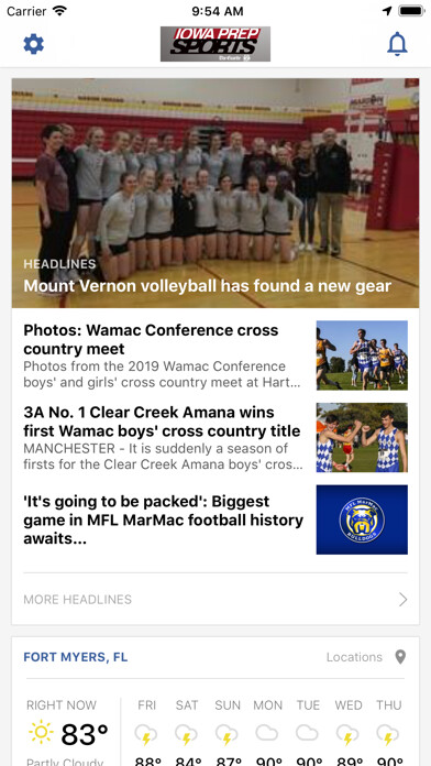 Emulate iPhone app Iowa Prep Sports using MyAndroid Emulate iPhone app Iowa Prep Sports using MyAndroid