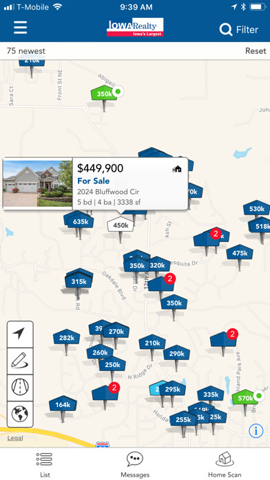 Emulate iPhone app Iowa Realty Home Search using MyAndroid Emulate iPhone app Iowa Realty Home Search using MyAndroid