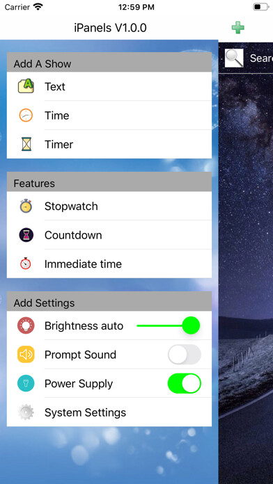 Emulate iPhone app iPanels using MyAndroid