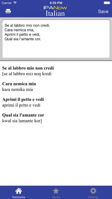 Emulate iPhone app IPANow! Italian using MyAndroid Emulate iPhone app IPANow! Italian using MyAndroid