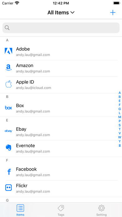 Emulate iPhone app iPassword - Password Manager using MyAndroid Emulate iPhone app iPassword - Password Manager using MyAndroid