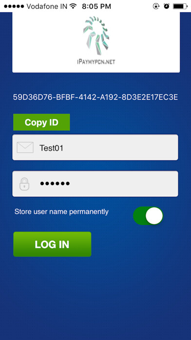 Emulate iPhone app iPaymyPCN.net using MyAndroid
