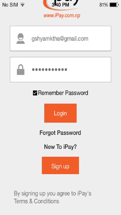 Emulate iPhone app iPay Nepal using MyAndroid Emulate iPhone app iPay Nepal using MyAndroid