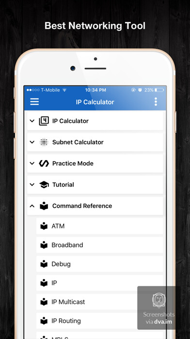 Emulate iPhone app IP Calculator Pro using MyAndroid Emulate iPhone app IP Calculator Pro using MyAndroid