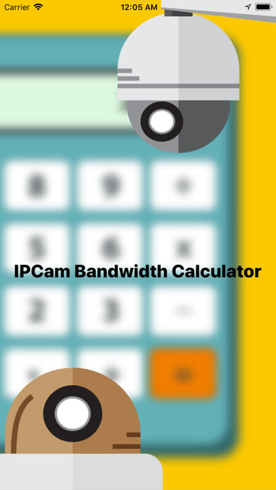 Emulate iPhone app IPCam Bandwidth Calculator using MyAndroid Emulate iPhone app IPCam Bandwidth Calculator using MyAndroid