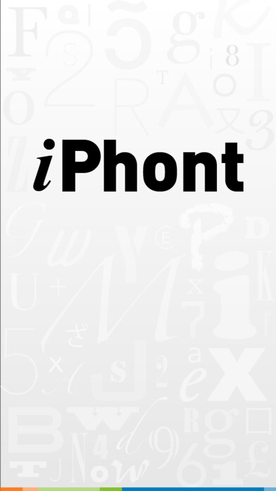 Emulate iPhone app iPhont Typographic Font Explorer for iOS Typefaces using MyAndroid