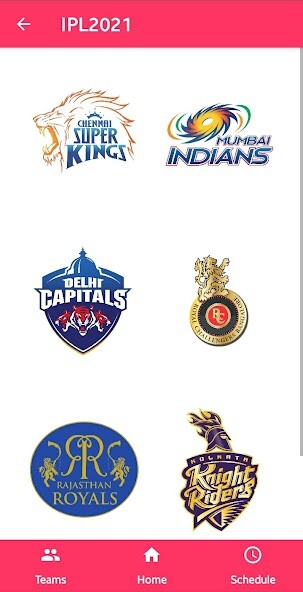 Run android online APK IPL 2021 Schedule and Team Player data from MyAndroid or emulate IPL 2021 Schedule and Team Player data using MyAndroid