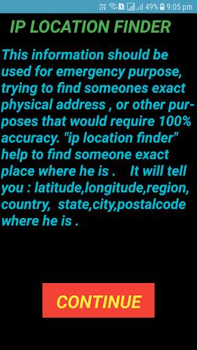 Run android online APK IP Location Finder from MyAndroid or emulate IP Location Finder using MyAndroid