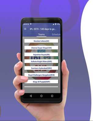 Emulate Android APK IPL Schedule 2019 (Season 12)