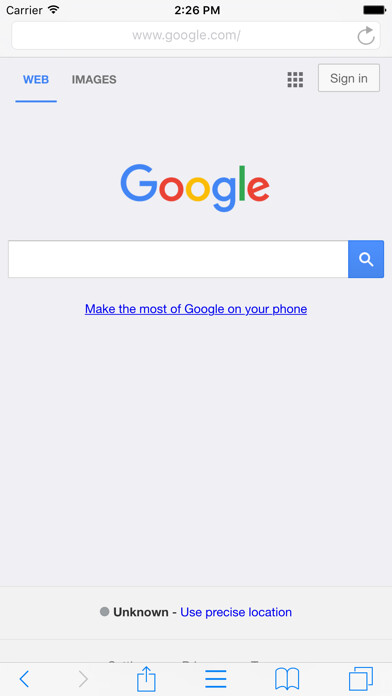 Emulate iPhone app iPrivateBrowser using MyAndroid Emulate iPhone app iPrivateBrowser using MyAndroid