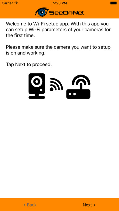 Emulate iPhone app IProNet SeeOnNet WiFi Config using MyAndroid