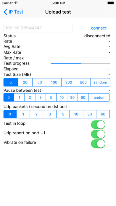 Emulate iPhone app IP Test - Bandwidth test using MyAndroid Emulate iPhone app IP Test - Bandwidth test using MyAndroid