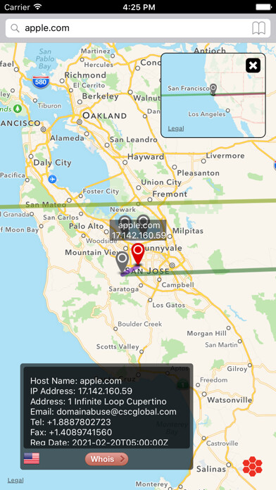 Emulate iPhone app IP Trackers - visual trace using MyAndroid Emulate iPhone app IP Trackers - visual trace using MyAndroid
