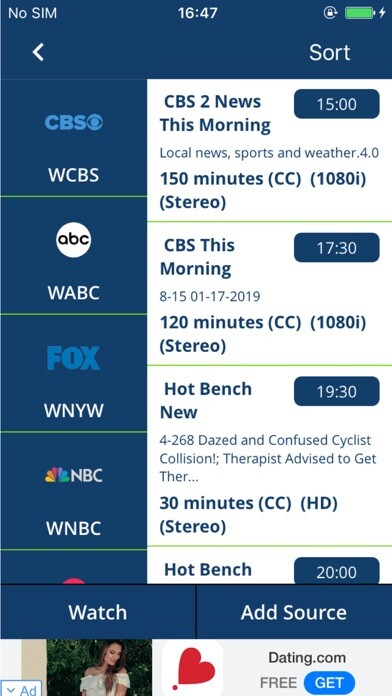 Emulate iPhone app IPTV - EPG & Cast Limited using MyAndroid