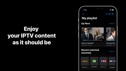 Emulate iPhone app IPTV+: My Smart IPTV Player using MyAndroid