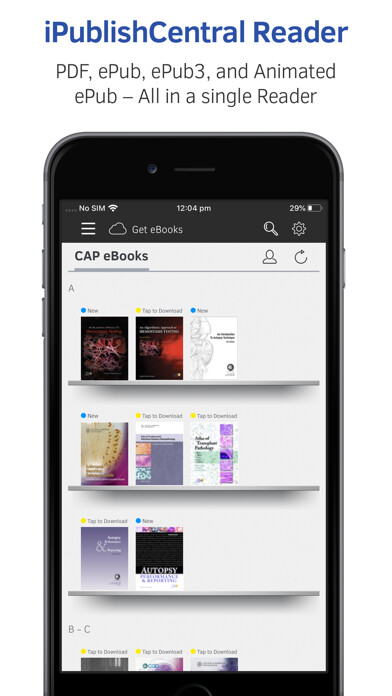 Emulate iPhone app iPublishCentral Reader using MyAndroid