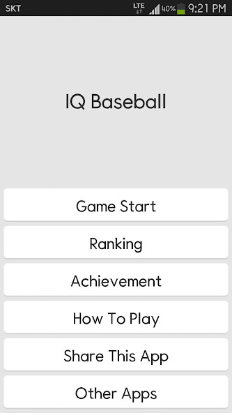 Run android online APK IQ Baseball - Number Puzzle from MyAndroid or emulate IQ Baseball - Number Puzzle using MyAndroid