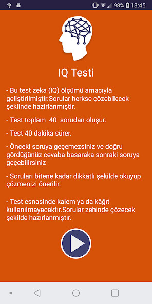 Run android online APK IQ Testi - Zeka Testi from MyAndroid or emulate IQ Testi - Zeka Testi using MyAndroid