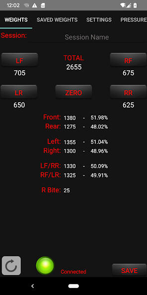 Emulate iPhone app iRaceWeigh using MyAndroid