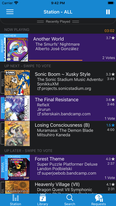 Emulate iPhone app iRainwave Player using MyAndroid Emulate iPhone app iRainwave Player using MyAndroid